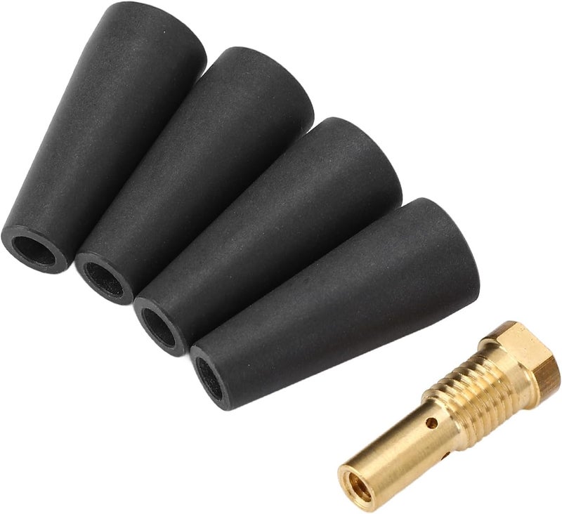 4Pcs PTFE Flux Core Gasless Nozzle Kit with 1Pcs Brass Gas Diffuser, Compatible for Century FC90 80GL, Lightweight and Heat Nozzles for Welding Projects, Easy Replacement - Image 3