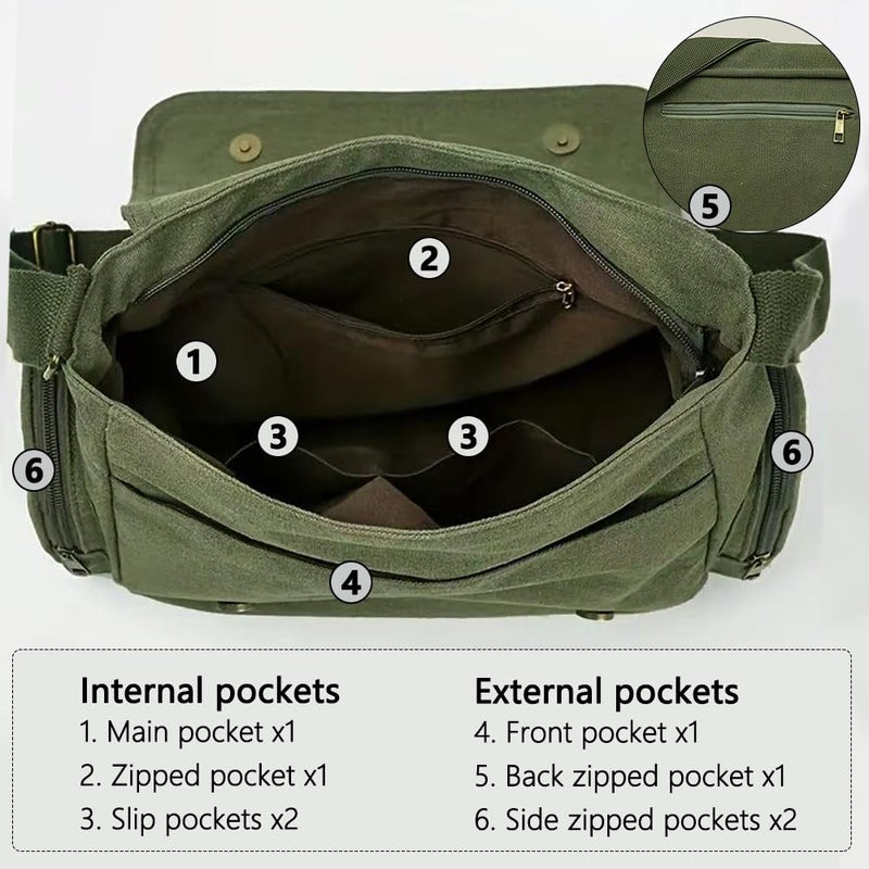 VODIU Personalized Pattern Messenger Bag Cute Canvas Crossbody Bags for Women/Men Shoulder Handbags Hobo Purses with Pockets - Image 4