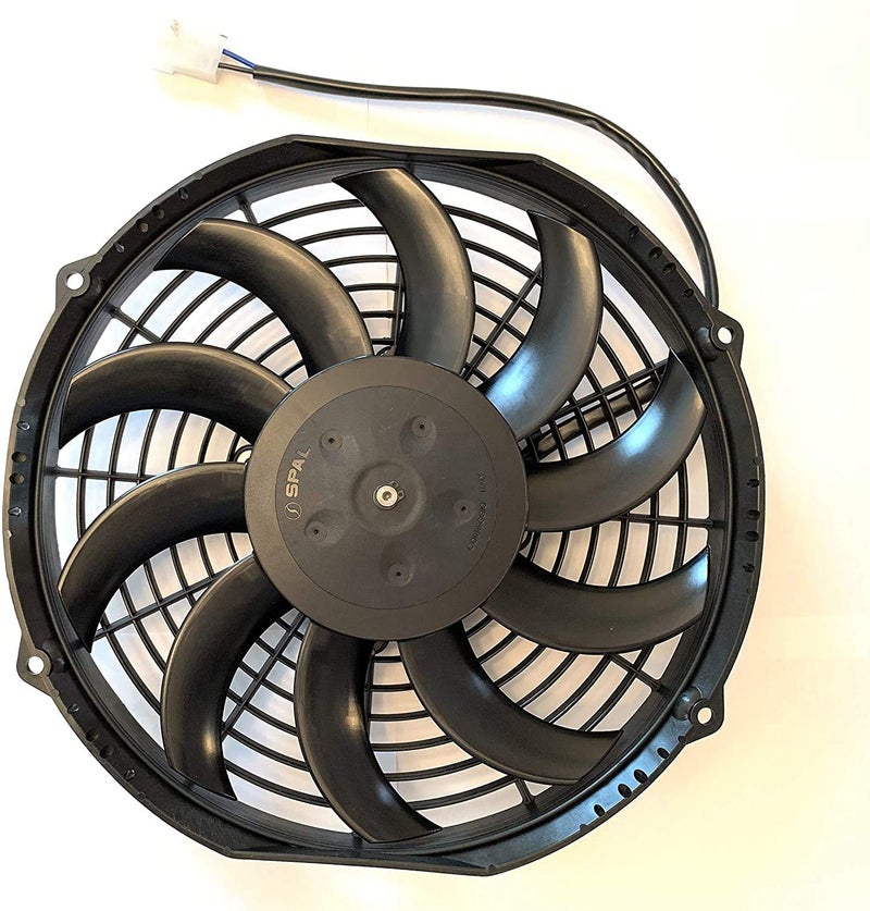 SPAL 30100435 10'' Low-Profile Radiator Puller Fan Curved Blades 12 Volt 847 cfm VA11-AP7/C-57A Cooling for Radiators, Oil Coolers, and Compact Applications - Image 2