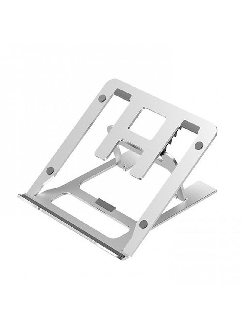 Go-Des Stand Aluminum Alloy Collapsible Laptop Holder 6 Levels Adjustable Heat Dissipation And Silicon Protection - Image 1