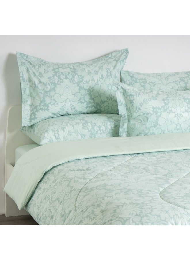 Boutique Blanche 6Pcs 100% Cotton Comforter Set, Super King 260*250Cm - Image 1