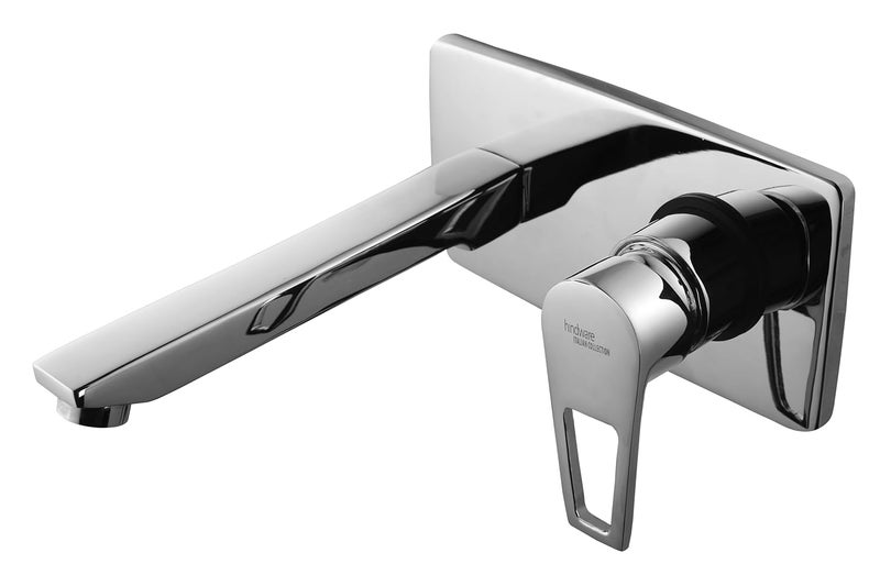 مجموعة إيطالية من خلاط حوض مخفي F570029CP مع جسم | مثبت على الحائط | مصنوع من النحاس | تشطيب مثل المرآة