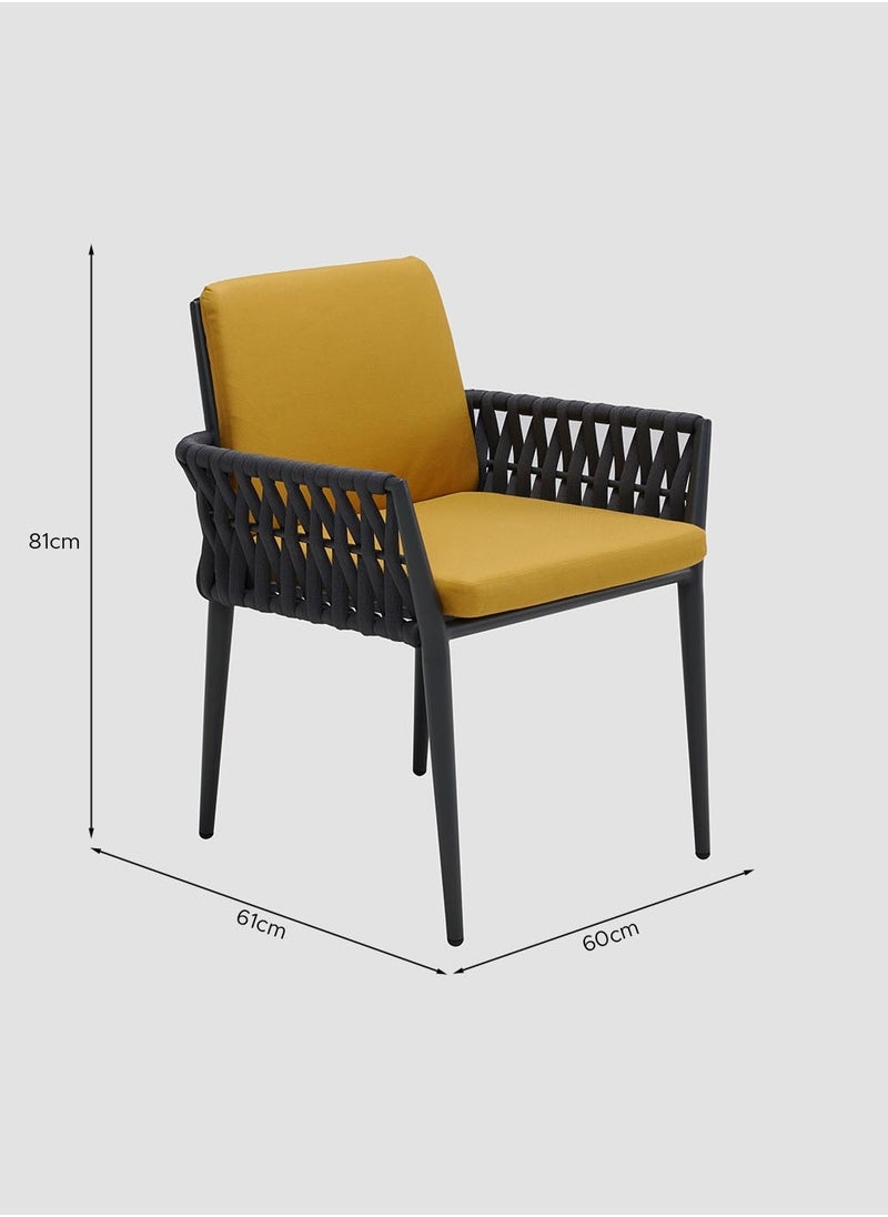AL HUZAIFA FURNITURE Hug Outdoor Dining Armchair  - Image 5