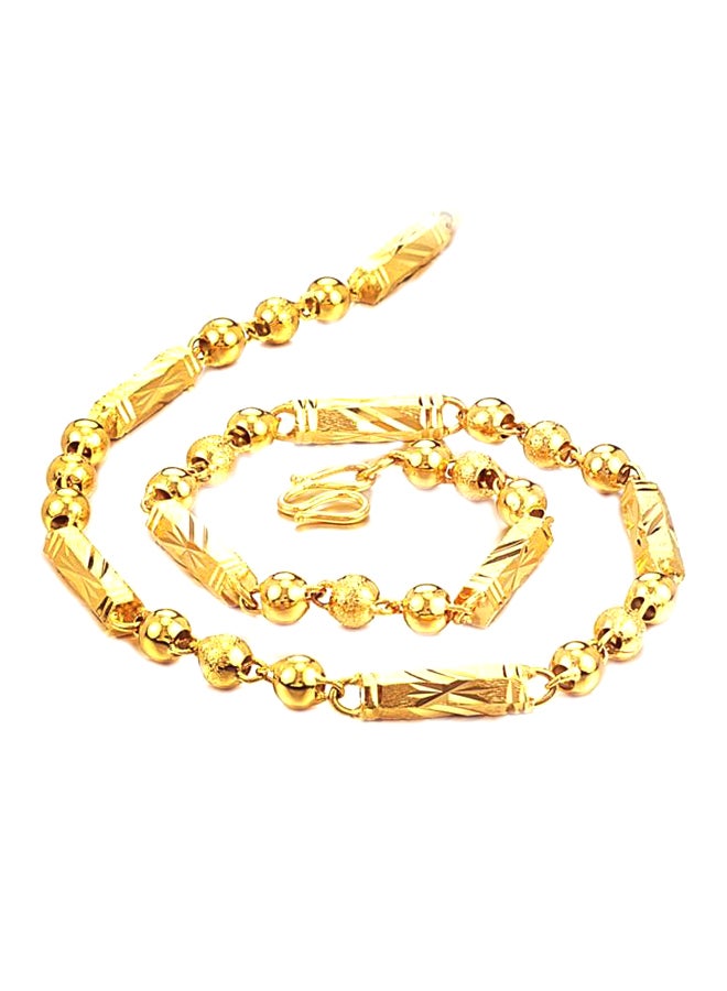 18 Karat Gold Plated Chain Necklace