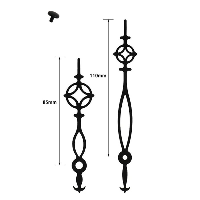 14 Styles Metal Clock Hands DIY Movement Repair 8073 Black 