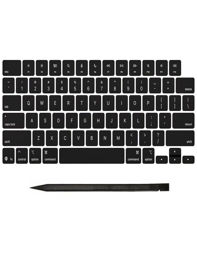 Bfenown Replacement Keyboard keycap Keycaps Keys for MacBook Air 13'' 15'' M4 Retina A3240 A3241, MacBook Pro 14'' 16'' M3 M4 Pro/Max A3185 A3186 A3401 A3112 A3403 2024-2025 Year (Black) - Image 1