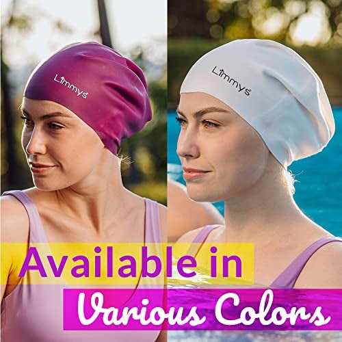 Limmys Premium Swim Cap for Women with Long Hair – Soft Silicone Swimming Cap for Women – Comfortable, Extra Room Fit, Chlorine Resistant & Hypoallergenic – Trusted by Swimmers Worldwide - Image 4
