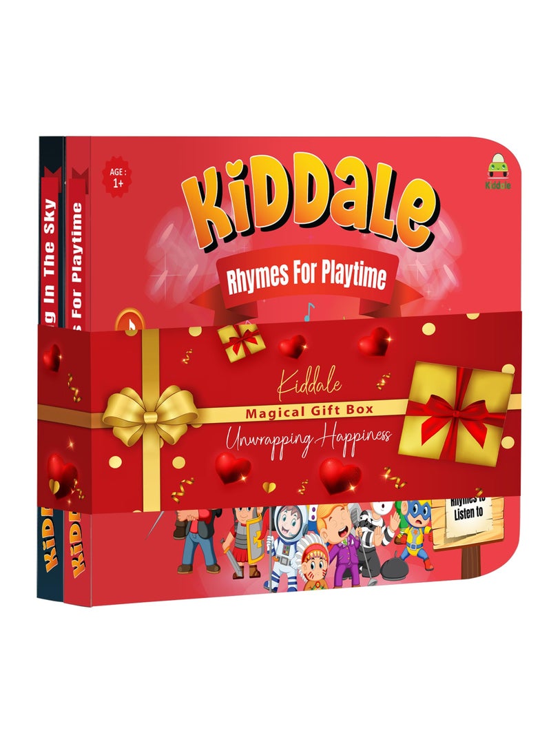 Kiddale Pack of 2 Musical Classical Nursery Rhymes and Chirping in The Sky Bird Rhymes Sound Book for 1+ Year Old|Interactive Touch n Play Sound Book|Learning & Education for 1-3 Years Old|Sing Along Books  - Image 1