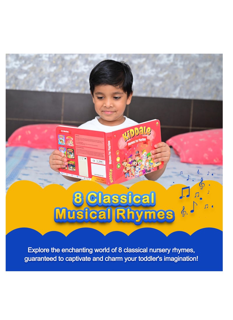 Kiddale Pack of 2 Musical Classical Nursery Rhymes and Chirping in The Sky Bird Rhymes Sound Book for 1+ Year Old|Interactive Touch n Play Sound Book|Learning & Education for 1-3 Years Old|Sing Along Books  - Image 4