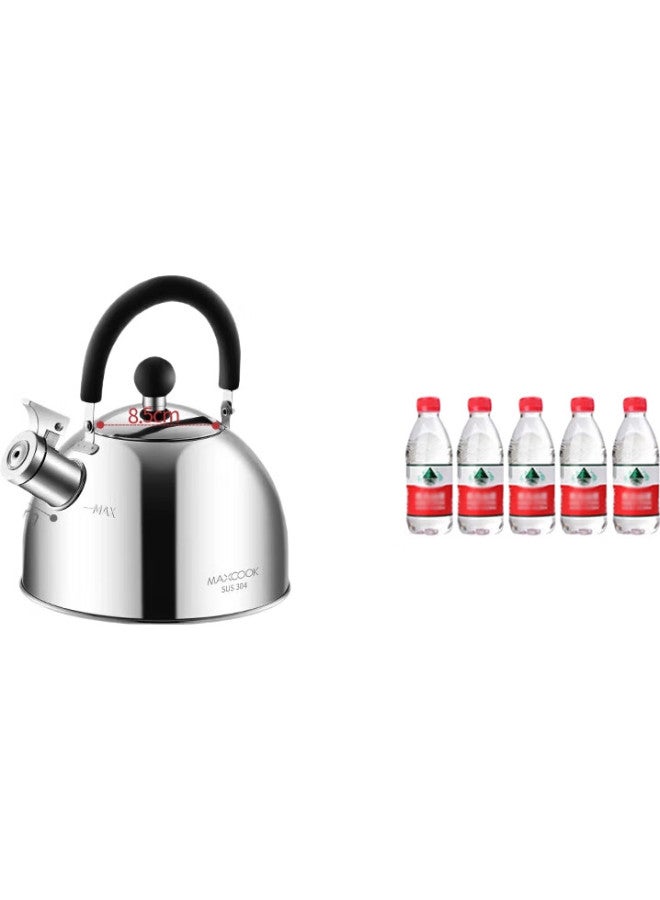 MAX COOK غلاية (ماكس كوك) ، ستانلس ستيل 304 ، 2 لتر سميكة تصدر صوت صفير ، فوهة سبائك الزنك ، متوافقة مع موقد الحث ، Mch5497 - Image 3