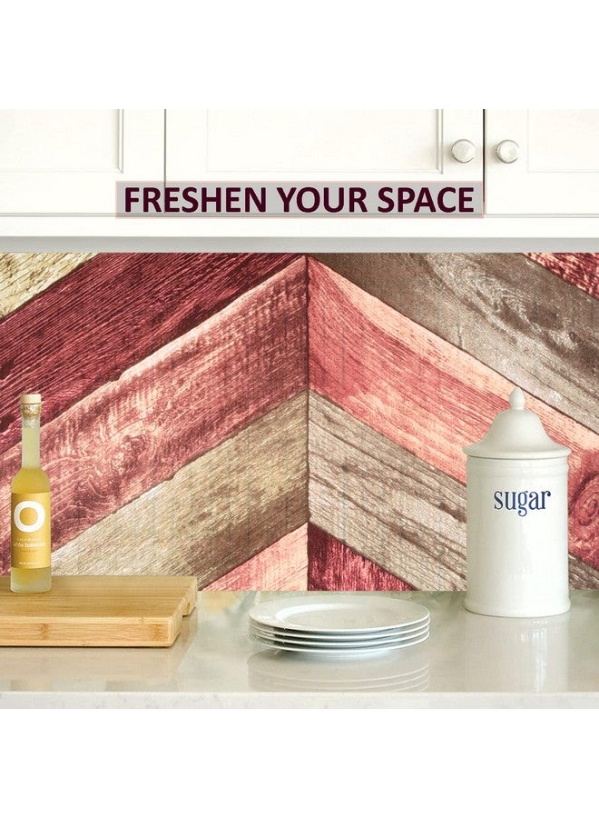 Kuber Industries Wallpaper Self Adhesive Wallpaper Sheet Polyvinyl Chloride Wallpaper For Home D Cor Kitchen Cabinets Wallpaper Roll 5 Meter Wp3 Multi - Image 2