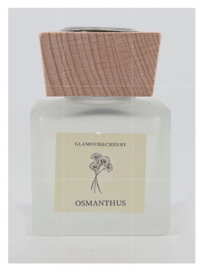 GLAMOUR Highly Scented Osmanthus Reed Diffuser Oil In Glass Bottle With Reed Stick 50 ML Natural Fragrance For Home Living Room Office Hotel Rooms And Washrooms - Image 3