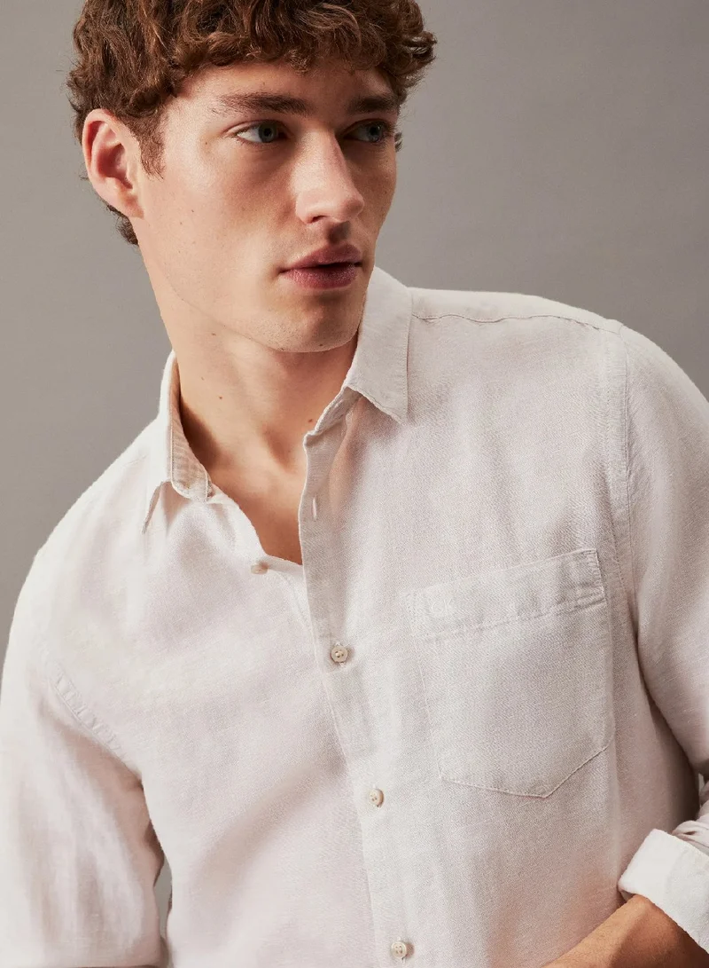 CALVIN KLEIN Linen Cotton Shirt