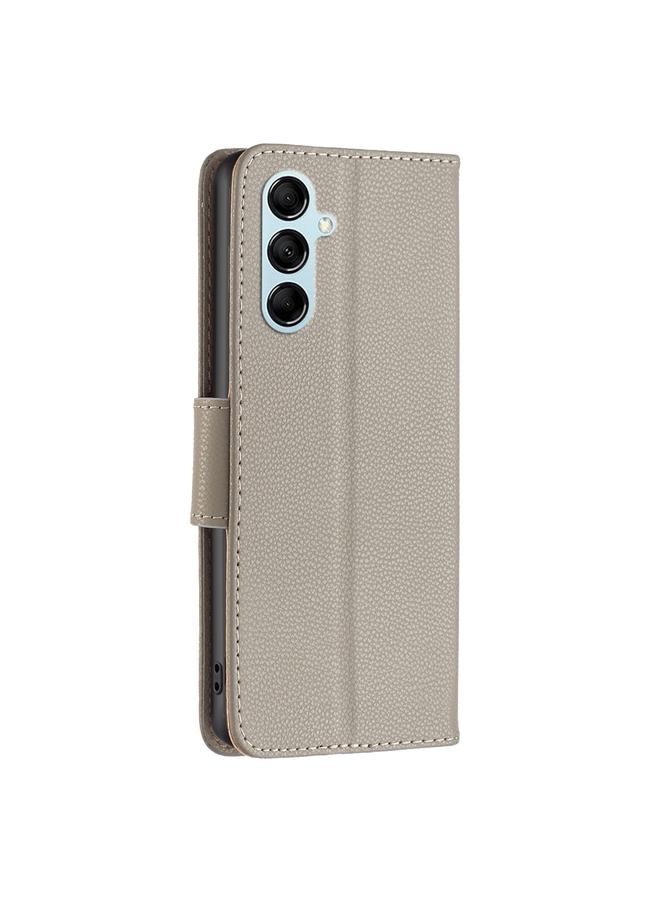 اس-توب جراب لهاتف Samsung Galaxy M14 5G مصنوع من الجلد بلون نقي وملمس الليتشي - Image 3