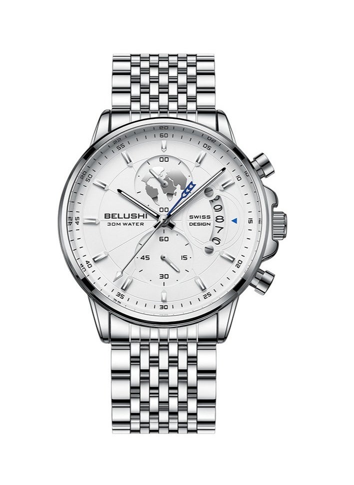 Belushi - Men's Fashion Business Three-Eye Chronograph Quartz Watch - Image 1