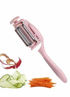Y&D 3 in 1 Multifunctional Stainless Steel Fruit and Vegetable Peeler - Citrus Orange Potato Peelers with Rotating Serrated Straight Slicer Blades, Premium  - Image 1