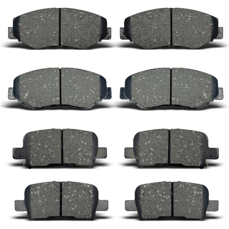ALADICHE Front Rear Ceramic Brake Pads Sets Compatible with Honda Pilot 20032008 D914 D865