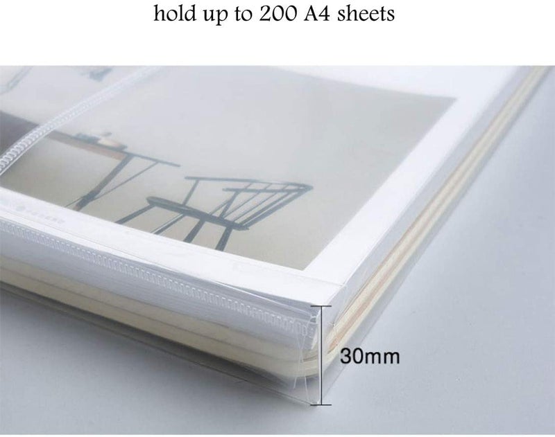 Campio A4/Legal Document Top Opening File Bag, Transparent Envelope Holder Storage Case, Snap Button Organizer, Clear Plastic Container for Papers, Stationery -24 Pack - Image 5