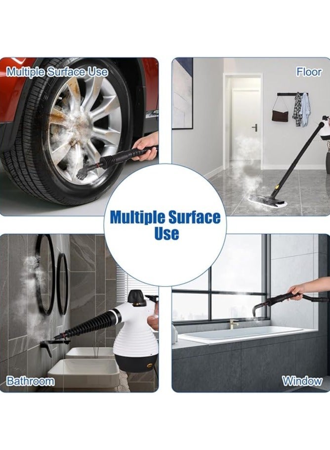 دينكس منظف بخار عالي الضغط، منظف بخار صغير محمول للمطبخ والمنزل متعدد الألوان أصفر/أسود/أبيض - Image 5