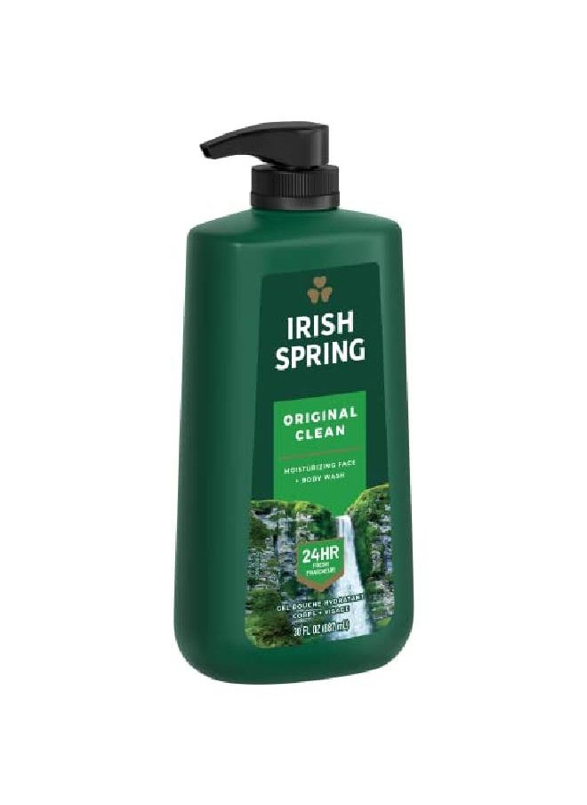 Irish Spring - غسول الجسم الأصلي للرجال 30 أونصة سائلة - Image 1