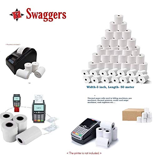 swaggers 3 inch Thermal Paper Roll (79mmx50 meter) (Set of 10) - Image 3