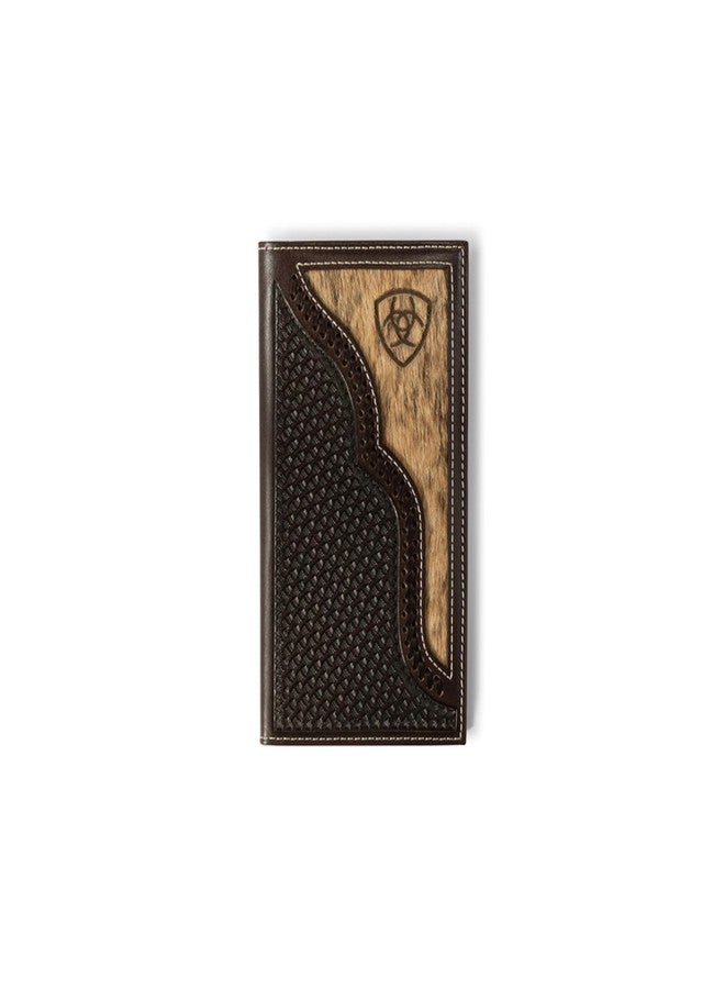 ARIAT Men's Brindled Calf Hair Leather Rodeo Wallet - Image 1