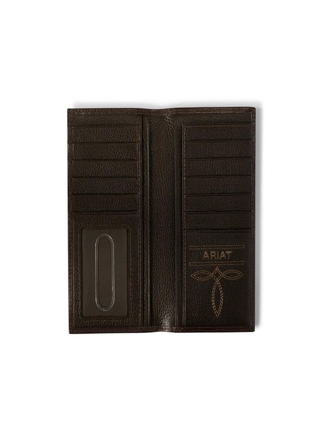ARIAT Men's Brindled Calf Hair Leather Rodeo Wallet - Image 2