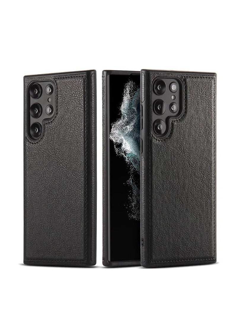 vesus Samsung Galaxy S23 Ultra Leather Case Protective Leather Case