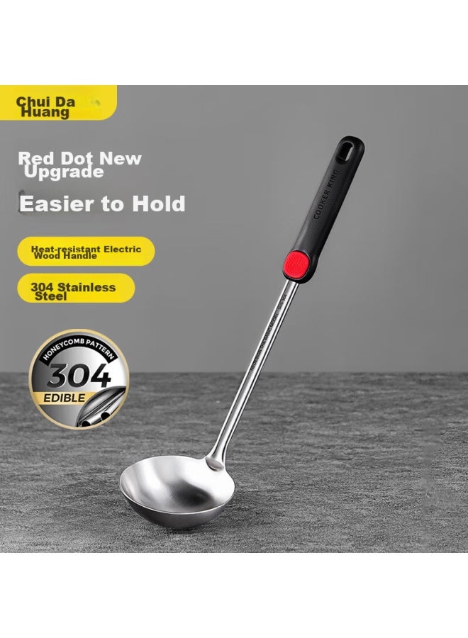COOKER KING Cooker King Soup Ladle 304 Stainless Steel Thickened Heat-resistant Handle Non-coated Pot Special Hanging Bxg02hd  - Image 1