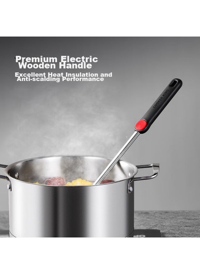 COOKER KING Cooker King Soup Ladle 304 Stainless Steel Thickened Heat-resistant Handle Non-coated Pot Special Hanging Bxg02hd  - Image 4