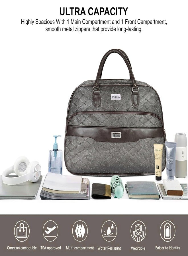 Ayaha Weekender Duffle Bag for Travel, Stylish Luggage Bag for Men and Women Cabin Air Bag with Detachable Shoulder Strap 45 litres 54.5x24x34.5cm - Image 5
