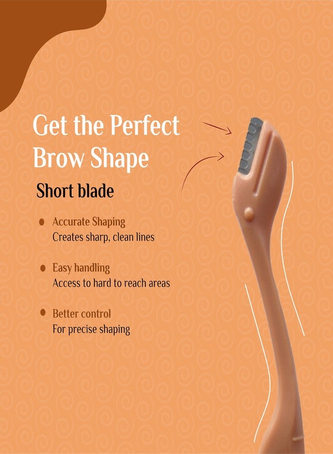 Senzicare Eyebrow Razor | Eyebrows, Upper Lip, Targeted Corner Hair | For Salon-Like Eyebrows No Cuts | Safe & Hygienic (3 units) And Aloe Vera Gel - Image 4