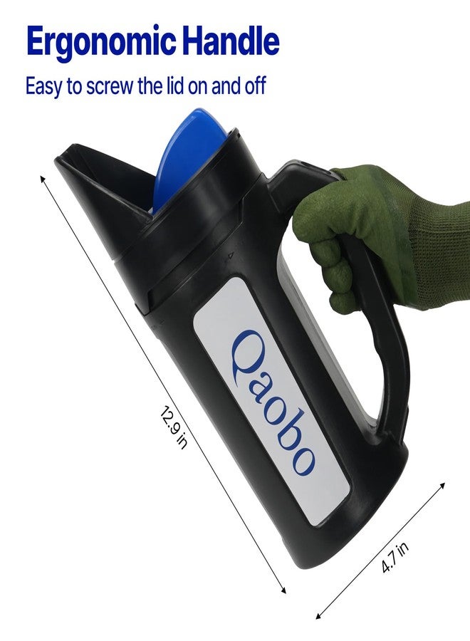 Qaobo 3-Adjustable-Setting Handheld Spreader, Multi-Use Lawn Spreaders for Fertilizer, Grass Seed, Salt and Ice Melt, Portable Spreader for Yard and Garden Snow Removal - Up to 80 Oz - Image 2