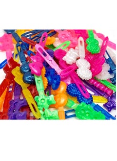 TARA Tara Girls Super Cute Self Hinge Plastic Mulit Design Hair Barrettes Selection (BR50)  - Image 2