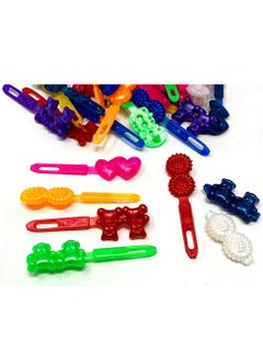 TARA Tara Girls Super Cute Self Hinge Plastic Mulit Design Hair Barrettes Selection (BR50)  - Image 3