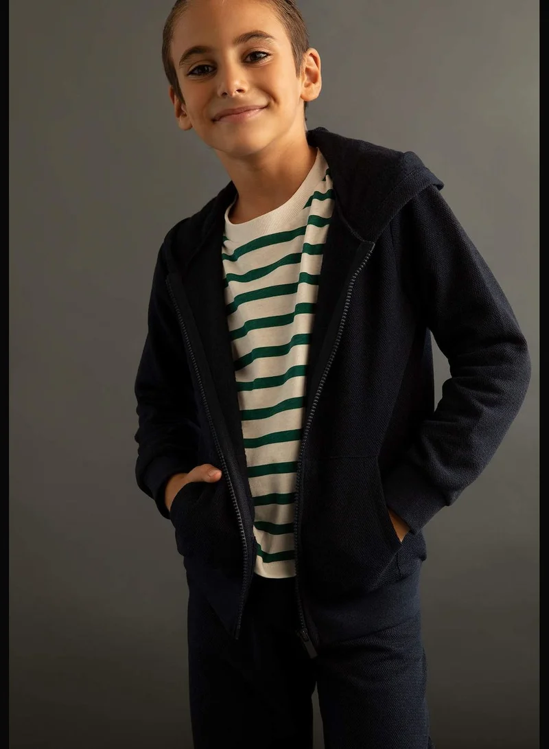 DeFacto Boy Regular Fit Hooded Long Sleeve Cardigan / Bolero