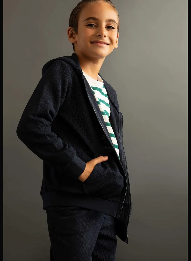 DeFacto Boy Regular Fit Hooded Long Sleeve Cardigan / Bolero