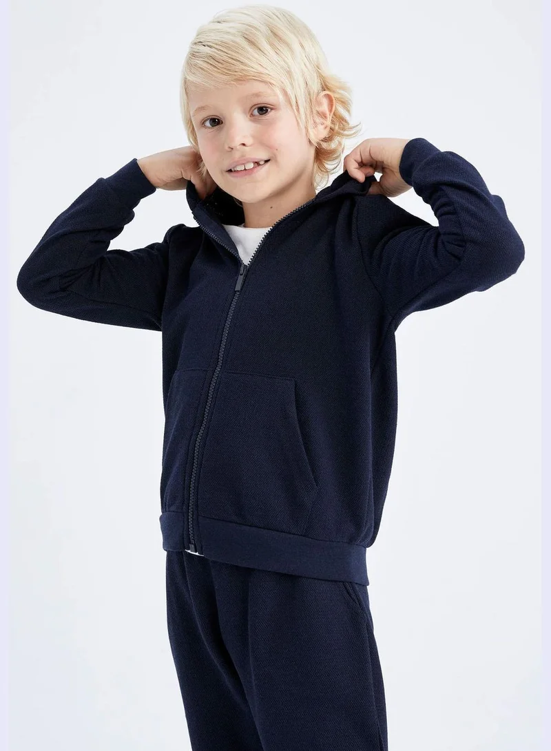DeFacto Boy Regular Fit Hooded Long Sleeve Cardigan / Bolero