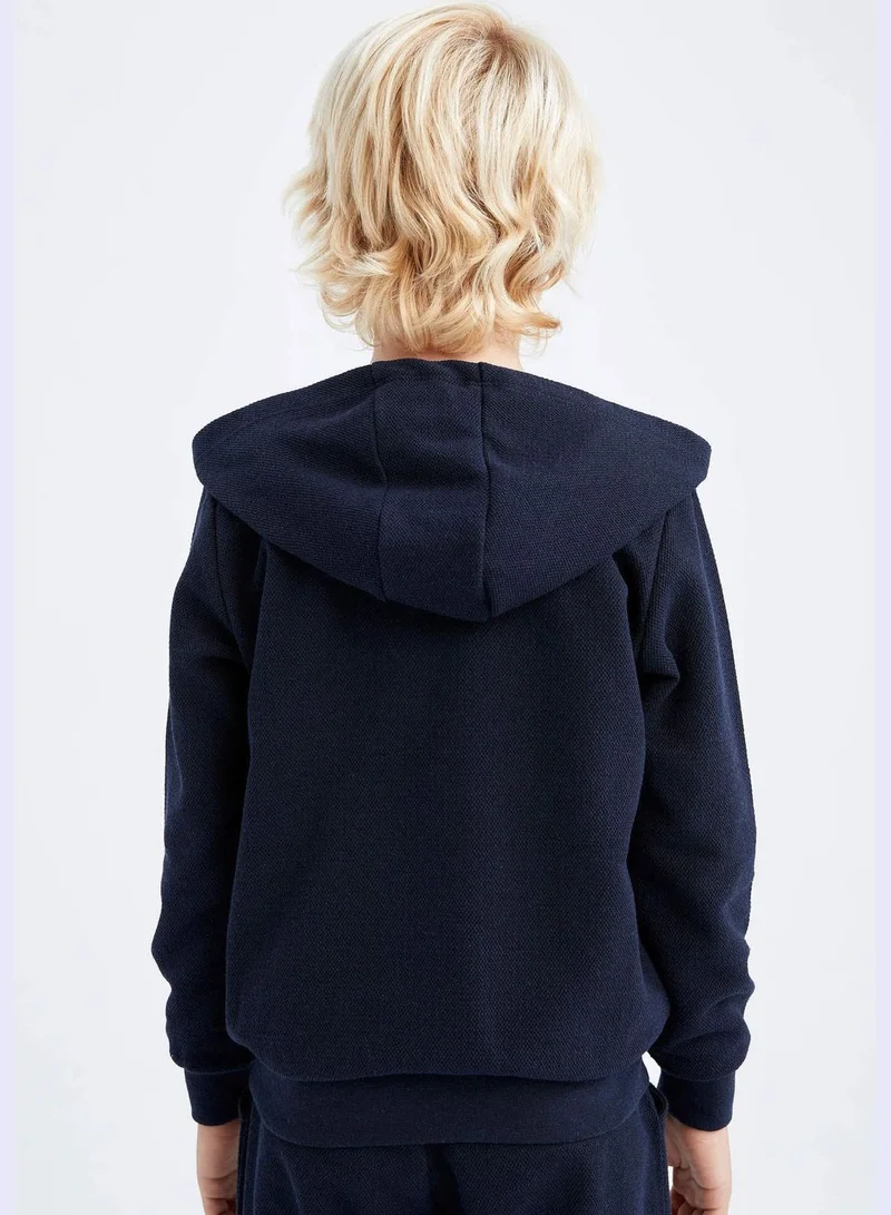 DeFacto Boy Regular Fit Hooded Long Sleeve Cardigan / Bolero