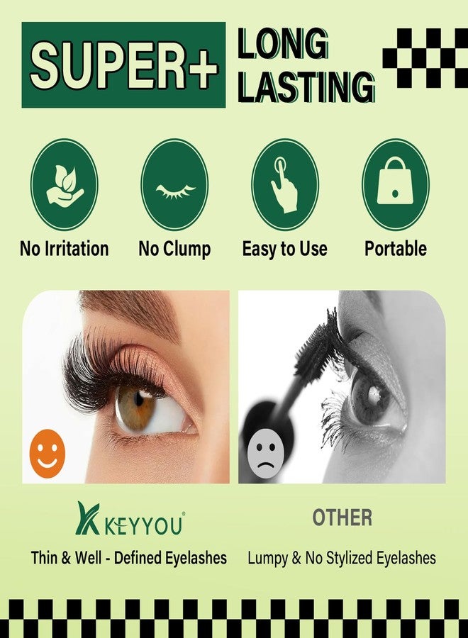 KEYYOU Lash Bond and Seal 10ML White Bond and Seal Lash Glue KEYYOU Lash ClUSter Glue MasUSra for Long Lasting WaterProof Lash Extension Glue Clear-5ml+5ml - Image 5