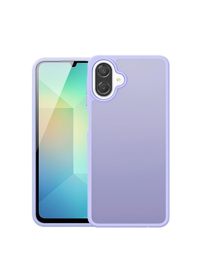 دوكس دوتشيز ياند جراب لموبايل ايه سامسوج ايه 07 4G جراب نحيف مضادة للصدمات وشفافة غير لامعة ومضادة للخدش ومضادة للصدمات مصنع من البولي يوريثين الحراري بولي كربونات البولي بروبلين سيليكون - ارجواني فاتح - Image 1