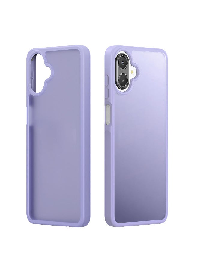 دوكس دوتشيز ياند جراب لموبايل ايه سامسوج ايه 07 4G جراب نحيف مضادة للصدمات وشفافة غير لامعة ومضادة للخدش ومضادة للصدمات مصنع من البولي يوريثين الحراري بولي كربونات البولي بروبلين سيليكون - ارجواني فاتح - Image 2