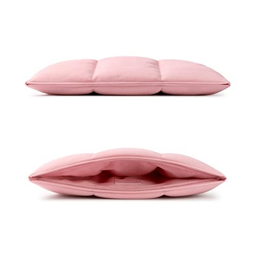 Comfyable Puffy Laptop Sleeve 13 Inch 14 Inch, Quilted Puffer Laptop Carrying Case, Pillow Case Compatible with MacBook Air M4 2025 M3 M2 M1, MacBook Pro M5 M4 Pro/Max, Pink - Image 5