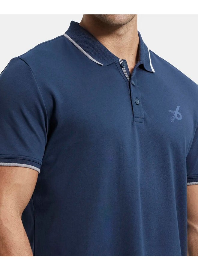 JOCKEY - Jockey Men's Regular Fit Half Sleeved Polo T-Shirt 3911_Navy_M - Image 1