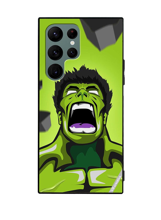 VR CREATIVE Protective Case Cover For Samsung Galaxy S22 Ultra 5G Green Hulk Design Multicolour - Image 1