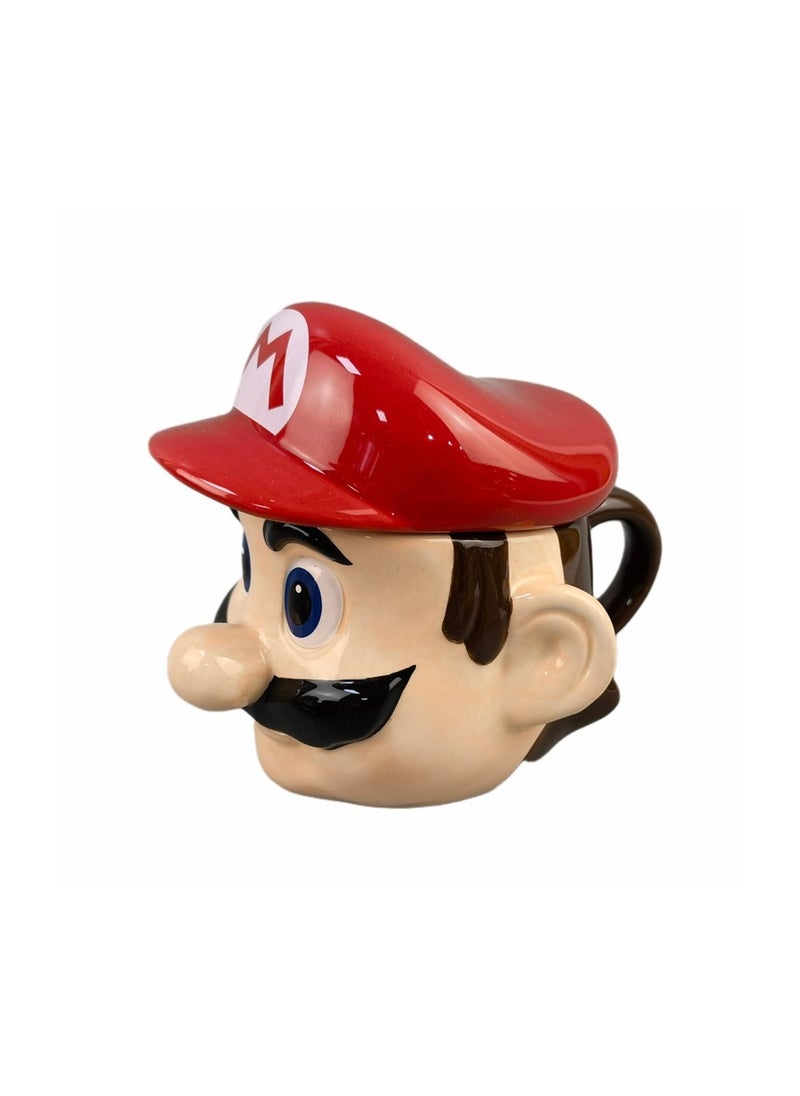 xozgdovg Super Mario Cup with lid ceramic mug game peripheral coffee cup/Mario Cup with lid 