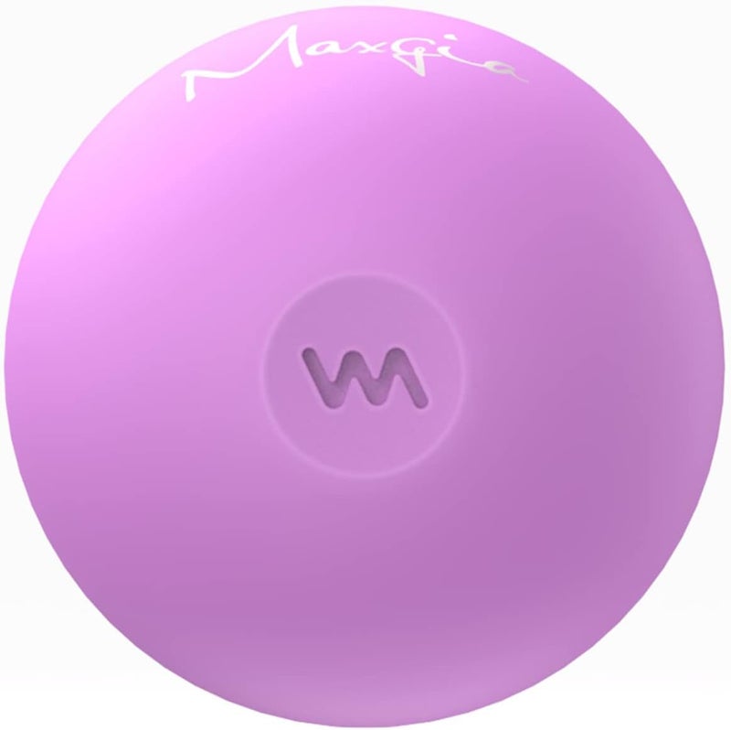 Maxgia 2 Mini Massage Ball 5 Speeds Vibrating Massage Roller Ball for Palm Hand Foot Leg Neck Back Trigger Point Muscle Therapy Ball for Myofascial Release Plantar Fasciitis Purple - Image 1