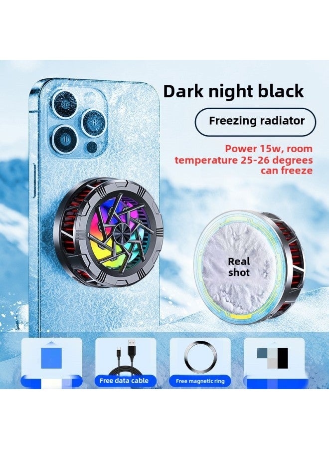 AL12 AL11 AL10 AL19 AL02 Magnetic Ice Cooling Mobile Phone Radiator Fan-Color:AL11 Icing [magnetic]]  - Image 1