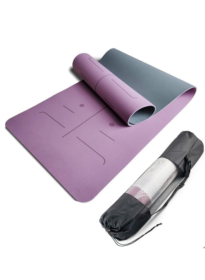 DURKU Non-Slip Yoga Mat For Fitness And Exercise Eco-Friendly Exercise Mat Easy To Carry And Clean 183cmL x 61cmW - Image 1