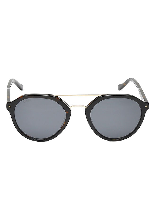 TITAN Black Gold Round Men Sunglasses - Image 1